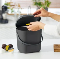 PATTUMIERA ALBULA ANTRACITE 23.5X20X20.8CM 6LT: vendita online PATTUMIERA ALBULA ANTRACITE 23.5X20X20.8CM 6LT in offerta