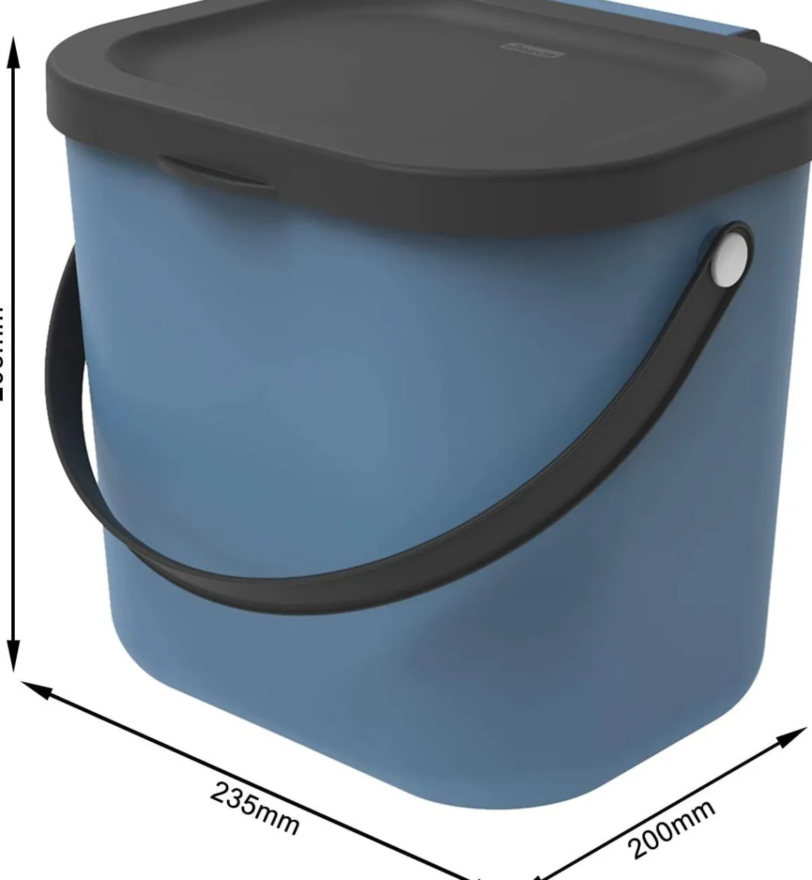 PATTUMIERA ALBULA BLU 23.5X20X20.8CM 6LT: vendita online PATTUMIERA ALBULA BLU 23.5X20X20.8CM 6LT in offerta