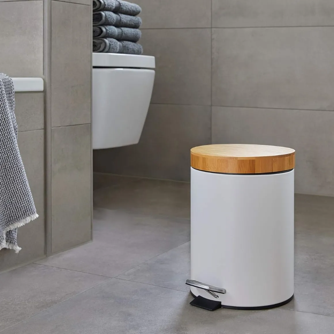 PATTUMIERA BAGNO 3L BIANCA E NATURALE