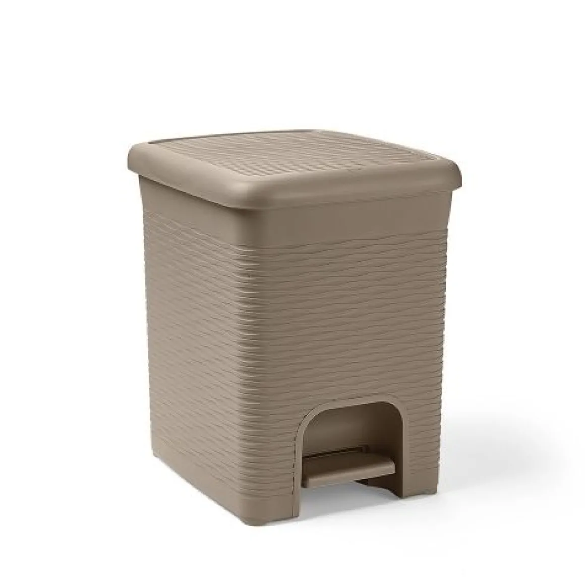 PATTUMIERA LOOP TORTORA 21X21X28.5CM 6LT