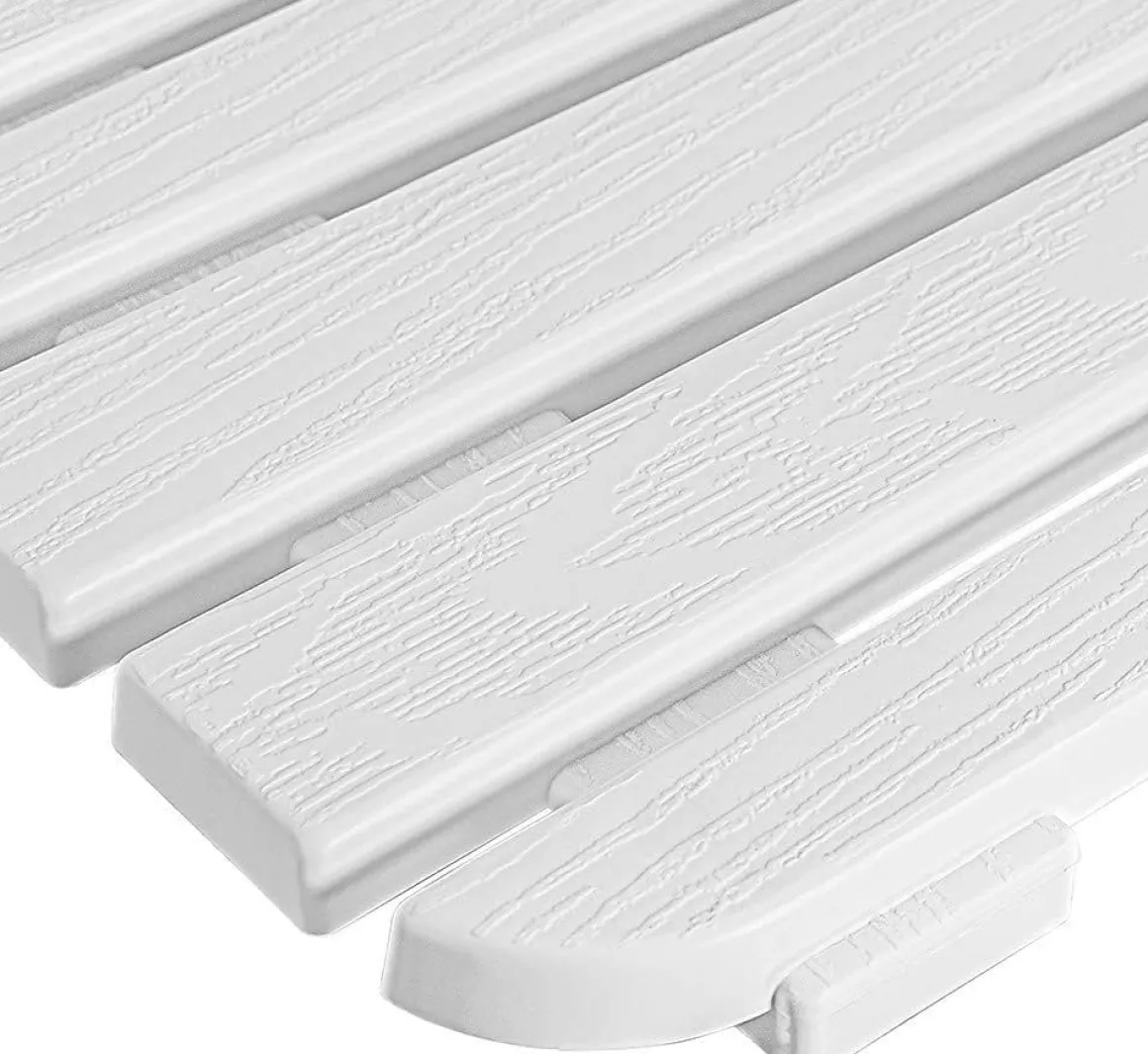 PEDANA DOCCIA WOODY CM 50X80 IN POLIPROPILENE BIANCA