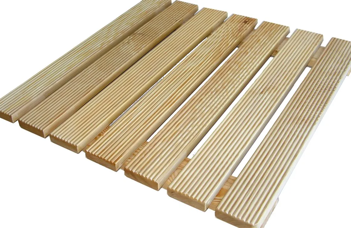 PEDANA DOCCIA CM 60X60 IN LARICE NATURALE