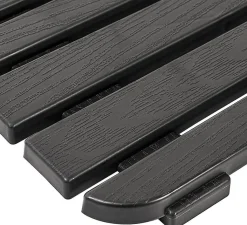 PEDANA DOCCIA WOODY CM 50X80 IN POLIPROPILENE NERA