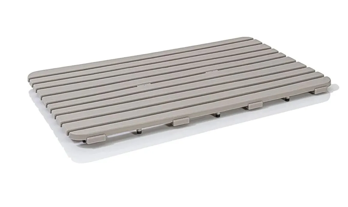 PEDANA DOCCIA WOODY CM 50X80 IN POLIPROPILENE TORTORA