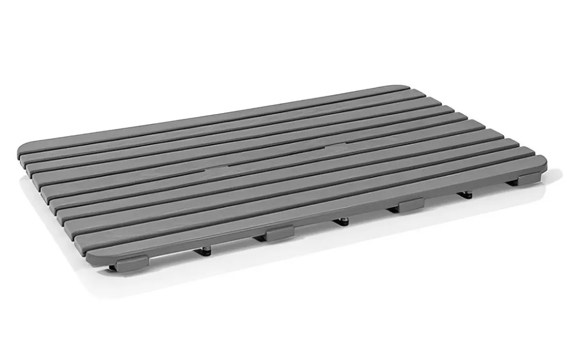 PEDANA DOCCIA WOODY CM 50X80 IN POLIPROPILENE GRIGIA