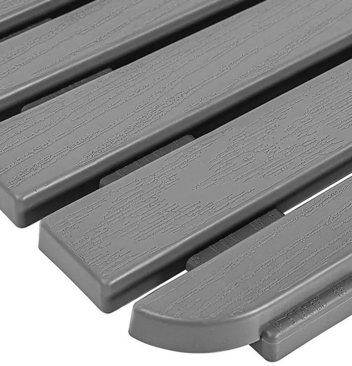 PEDANA DOCCIA WOODY CM 50X80 IN POLIPROPILENE GRIGIA