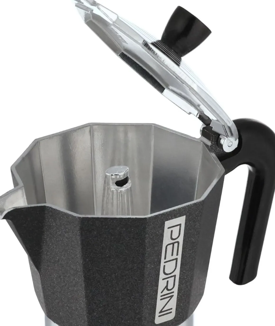 PEDRINI - CAFFETTIERA 2 TAZZE LINEA INFINITY ROCK ANTRACITE