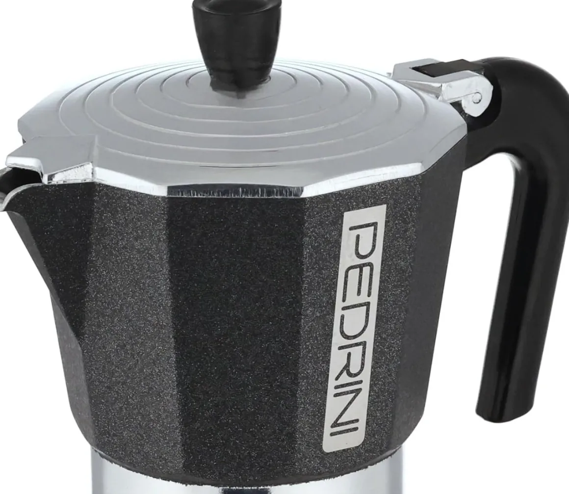 PEDRINI - CAFFETTIERA 2 TAZZE LINEA INFINITY ROCK ANTRACITE