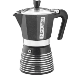 PEDRINI - CAFFETTIERA 6 TAZZE LINEA INFINITY ROCK ANTRACITE