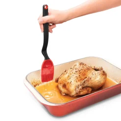 PENNELLO DA CUCINA LINEA BRIZZLE IN SILICONE ROSSO E NERO