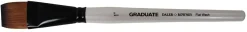 Pennello Sintetico Graduate Lavis Piatto Con Manico Corto 25.4Mm