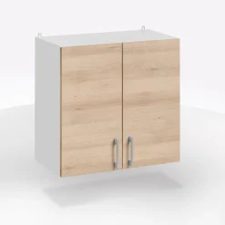 PENSILE ECO CM 60X32 H.60 BIANCO E ROVERE ARTISAN