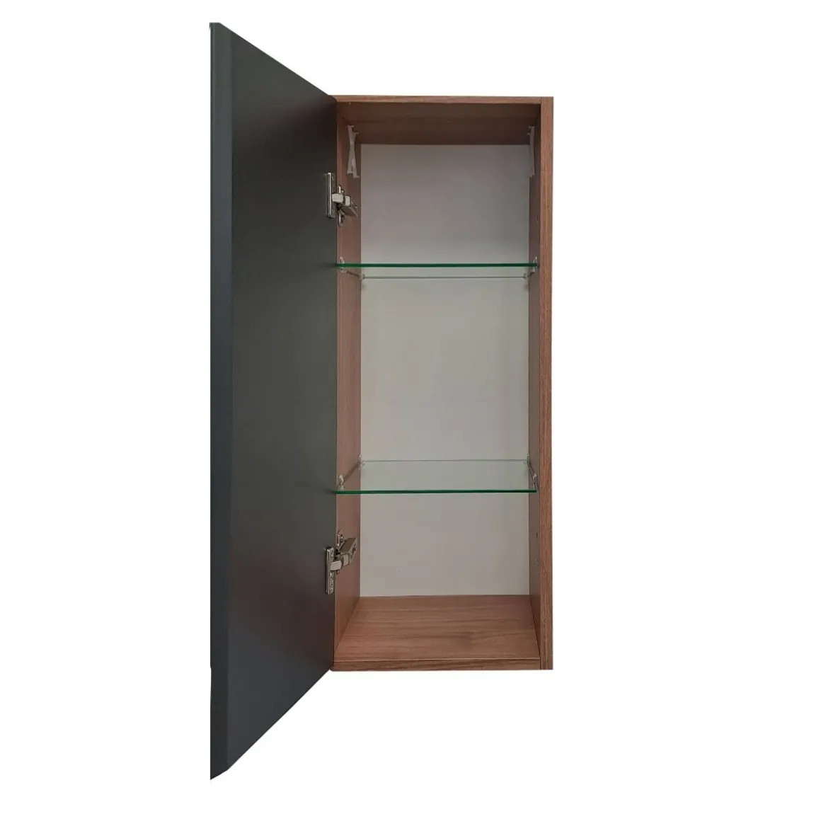 PENSILE MOD. GRACE4 CM 30X22 H. 71 NOCE E GRAFITE OPACO