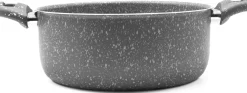 PENTOLA 2 MANICI LINEA PIETRA RARA DIAM. 18CM