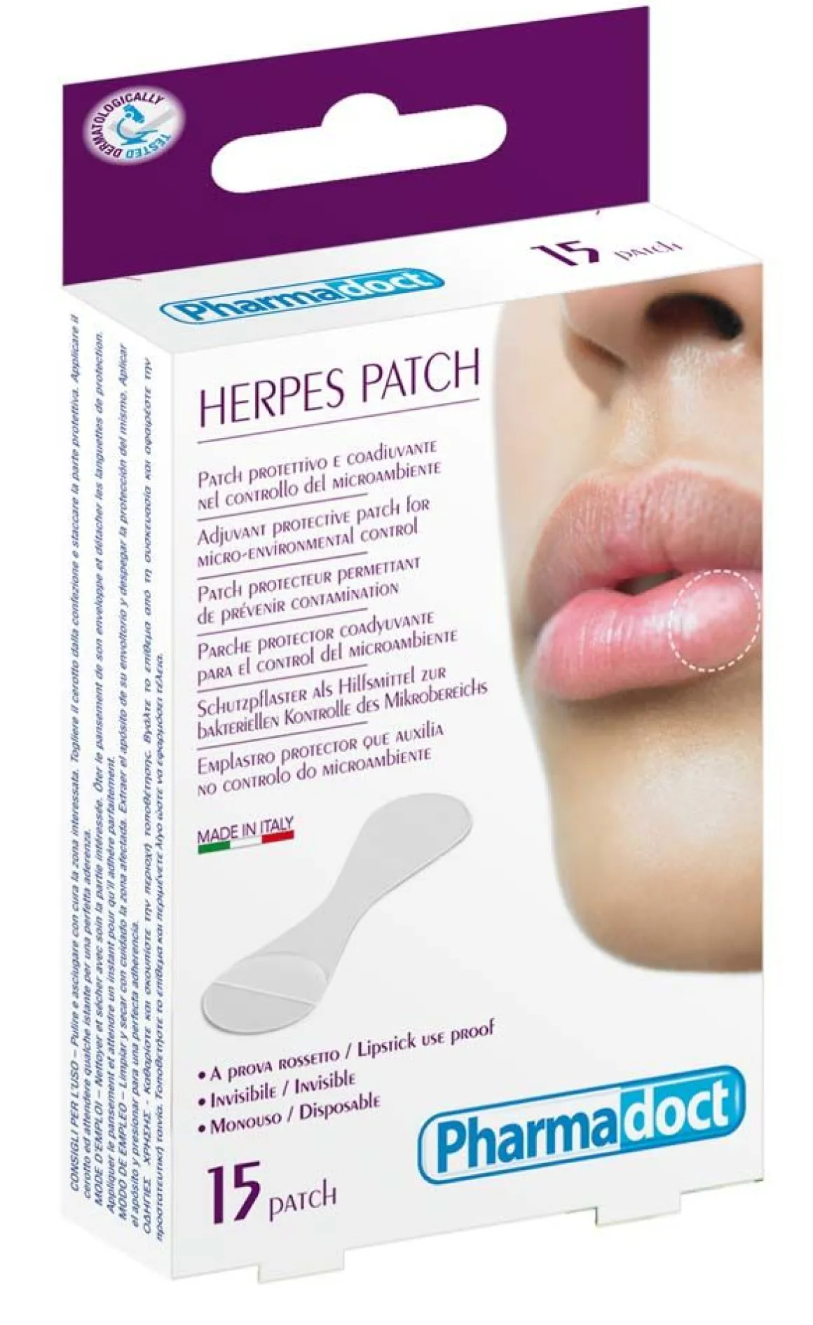 Pharmadoct Herpes Patch: 15 Cerotti Herpes