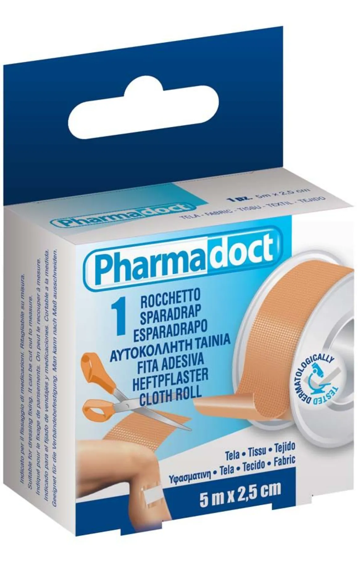 PHARMADOCT 5MX2.5CM ROCCHETTO IN TELA: vendita online PHARMADOCT 5MX2.5CM ROCCHETTO IN TELA in offerta
