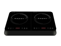 PIANO COTTURA A INDUZIONE DUE FUOCHI IN VETRO TEMPERATO 3500W NERO