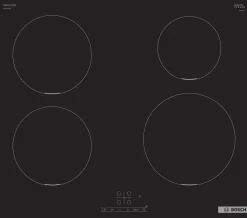 PIANO COTTURA INDUZIONE BOSCH CM 60 4 Z PUE611BB5E NERO