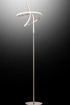 PIANTANA A LED RHONDA H. 160CM NICHEL - 1600lm 4500K 28W: vendita online PIANTANA A LED RHONDA H. 160CM NICHEL - 1600lm 4500K 28W in offerta