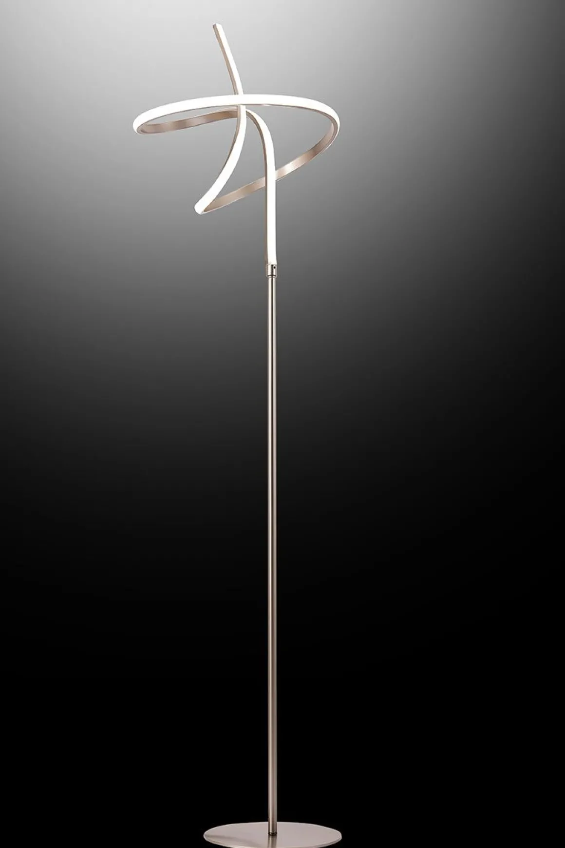 PIANTANA A LED RHONDA H. 160CM NICHEL - 1600lm 4500K 28W: vendita online PIANTANA A LED RHONDA H. 160CM NICHEL - 1600lm 4500K 28W in offerta