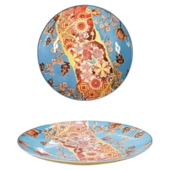 PIATTO DESSERT IN PORCELLANA LINEA JAPAN DIAM. 21CM MULTICOLORE
