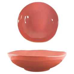 PIATTO FONDO CERAMICA ALTERNATIVE REACTIVE DIAM. 20CM SALMONE