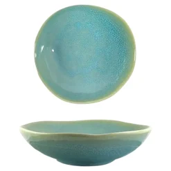 PIATTO FONDO CERAMICA ALTERNATIVE REACTIVE DIAM. 20CM SMERALDO