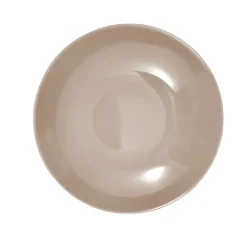 PIATTO FONDO MONOCOLORE IN CERAMICA DIAM. 21CM TORTORA