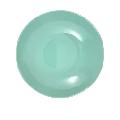 PIATTO FONDO MONOCOLORE IN CERAMICA DIAM. 21CM TURCHESE
