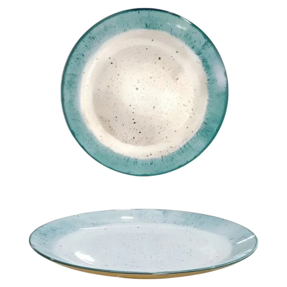 PIATTO DESSERT IN PORCELLANA LINEA MARMOREO DIAM. 20CM TIFFANY