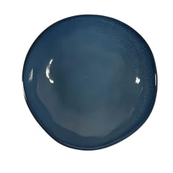 PIATTO FONDO IN CERAMICA ALTERNATIVE REACTIVE DIAM.20CM BLU
