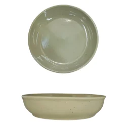 PIATTO FONDO IN CERAMICA LINEA FONT DIAM. 22CM SALVIA