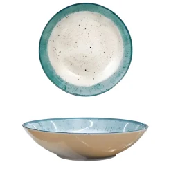 PIATTO FONDO IN PORCELLANA DIAM. 20CM MARMOREO TIFFANY