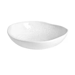 PIATTO FONDO IN PORCELLANA LINEA WALL 22X6CM BIANCO