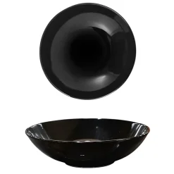 PIATTO FONDO MONOCOLORE IN CERAMICA DIAM. 21CM NERO