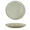 PIATTO FRUTTA/DESSERT IN CERAMICA LINEA FONT DIAM. 21CM SALVIA