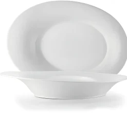PIATTO OVALE FONDO PORCELLANA CARLOTTA/RAMADA 11.5X8CM BIANCO