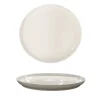 PIATTO PIANO IN CERAMICA LINEA FONT DIAM. 27CM BEIGE