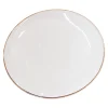 PIATTO PIANO IN PORCELLANA LINEA RING DIAM. 20CM BIANCO