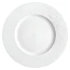 PIATTO PIANO IN PORCELLANA LINEA WALL DIAM. 27CM BIANCO