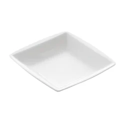 PIATTO QUADRO FONDO PORCELLANA CARLOTTA/RAMADA 12X12CM BIANCO