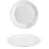 PIATTO ROTONDO IN PORCELLANA LINEA ALICE DIAM. 30CM BIANCO
