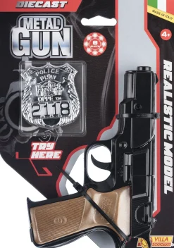 PISTOLA PANTHER BLACK 8 COLPI - METAL GUN - TRY ME: vendita online PISTOLA PANTHER BLACK 8 COLPI - METAL GUN - TRY ME in offerta