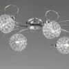 PLAFONIERA LARA D 55L 100 H 25CM - 6XE14 : vendita online PLAFONIERA LARA D 55L 100 H 25CM - 6XE14 in offerta