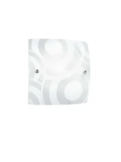 PLAFONIERA MIRO' BIANCA GRANIGLIATA 40X40CM - 3XE27 MAX 60W: vendita online PLAFONIERA MIRO' BIANCA GRANIGLIATA 40X40CM - 3XE27 MAX 60W in offerta
