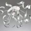 PLAFONIERA SOLE ARGENTO D65XH30CM - 5XE14 : vendita online PLAFONIERA SOLE ARGENTO D65XH30CM - 5XE14 in offerta