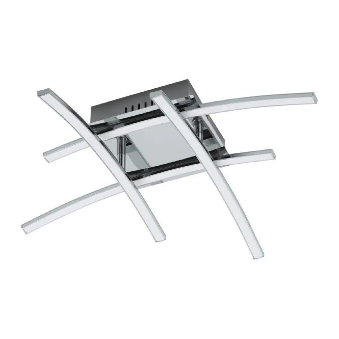 PLAFONIERA A LED 2 LUCI NEVADO CROMATO 50CM - 4X470m 3500K 4X5W: vendita online PLAFONIERA A LED 2 LUCI NEVADO CROMATO 50CM - 4X470m 3500K 4X5W in offerta