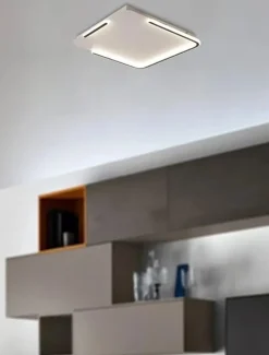 PLAFONIERA A LED PAIGE Q BIANCO/NERO 50X50CM - 44W: vendita online PLAFONIERA A LED PAIGE Q BIANCO/NERO 50X50CM - 44W in offerta
