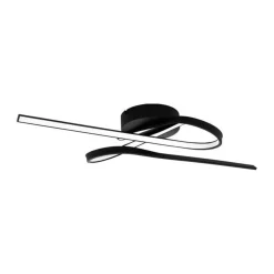 PLAFONIERA A LED SELVINA 1 NERO 69CM - 3150lm 3000K 21W: vendita online PLAFONIERA A LED SELVINA 1 NERO 69CM - 3150lm 3000K 21W in offerta