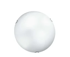 PLAFONIERA BIANCO SATINATO D. 40CM CON GANCIO FILO CROMATO - 3XE27 MAX 60W : vendita online PLAFONIERA BIANCO SATINATO D. 40CM CON GANCIO FILO CROMATO - 3XE27 MAX 60W in offerta
